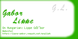gabor lippe business card